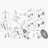 Shimano Br-R9170 Calliper Fixing Bolt C For 25 Mm Rear Mount Thickness Spares & Accessories